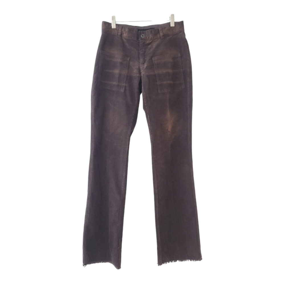 Vintage DDC Lab Front Low/ High back Rise Brown Corduroy Jeans Woman’s Size 28
